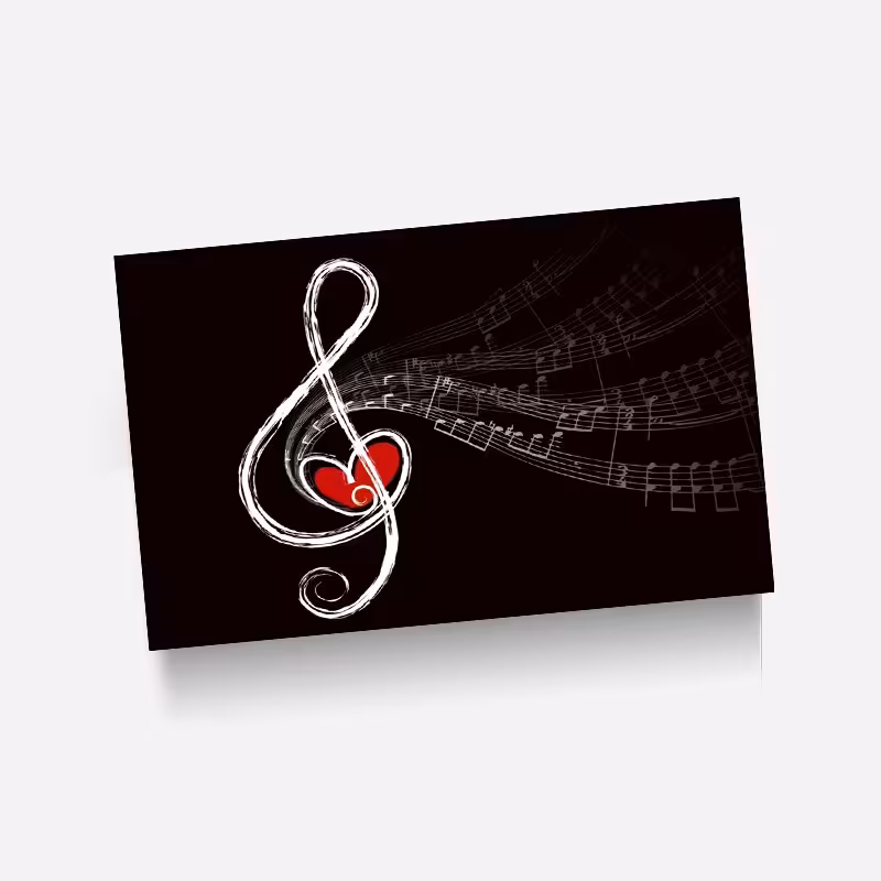 استیکر(برچسب) کارت عابر بانک-طرح MUSIC-کد2062-سفارشی