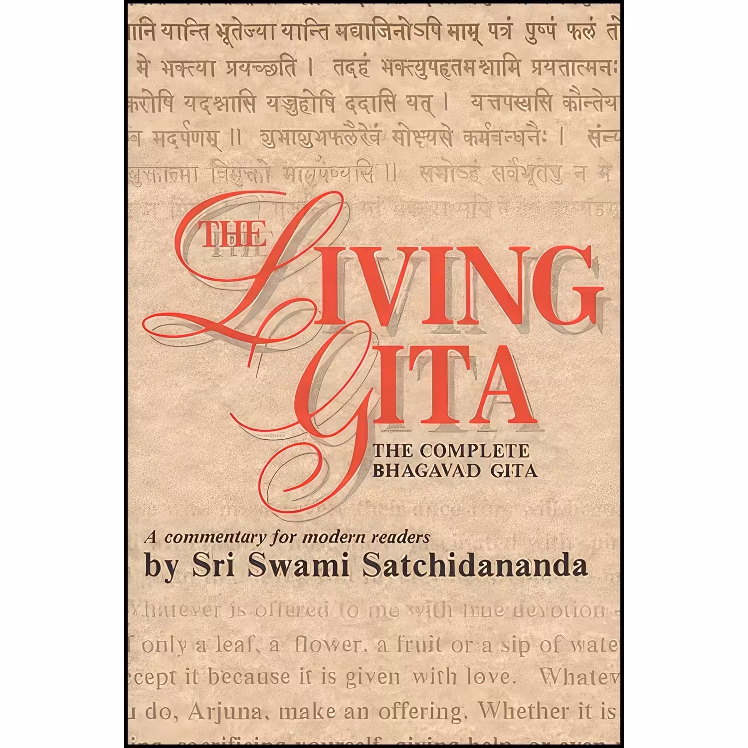کتاب زبان اصلی The Living Gita انتشارات Integral Yoga Publications