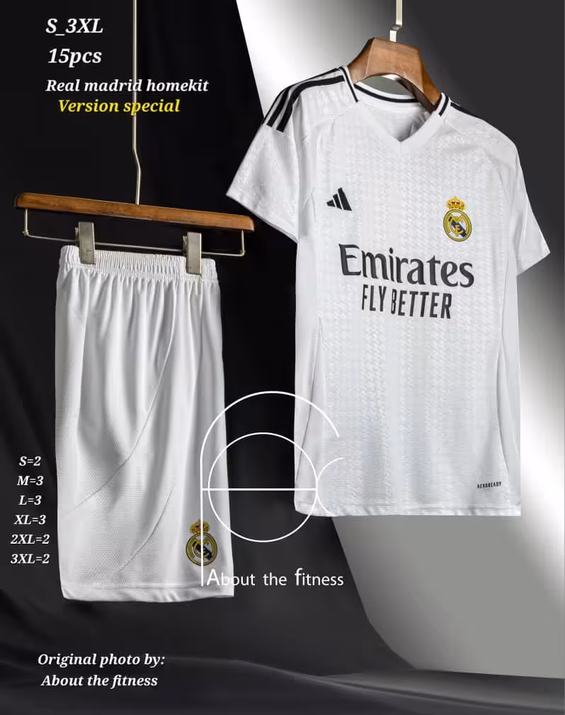 کیت اول رئال مادرید اسپیشیال فصل 2025-2024 (پیراهن شورت) ورژن هواداری