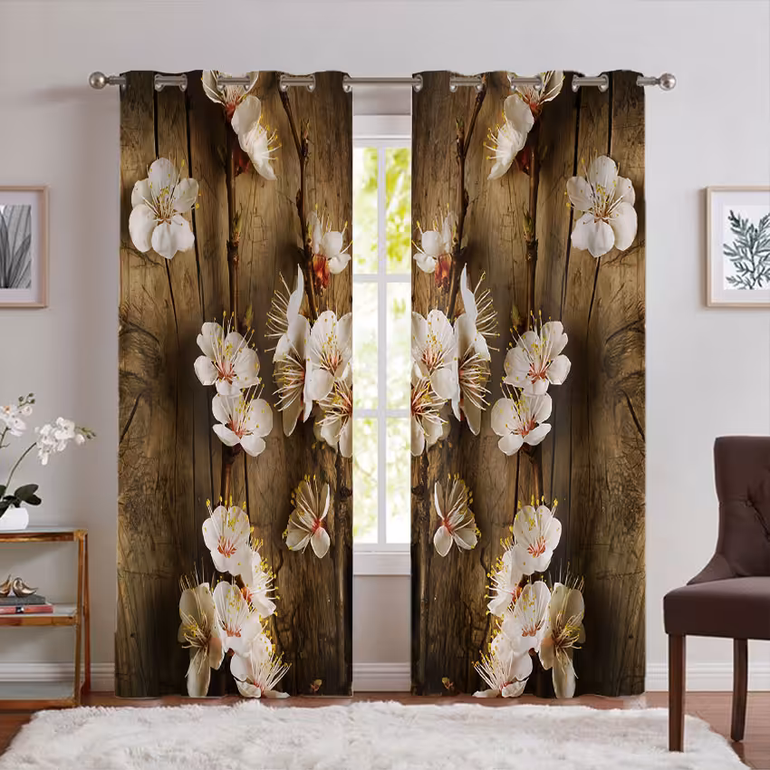 پرده سه بعدی گل برجسته PK-7455