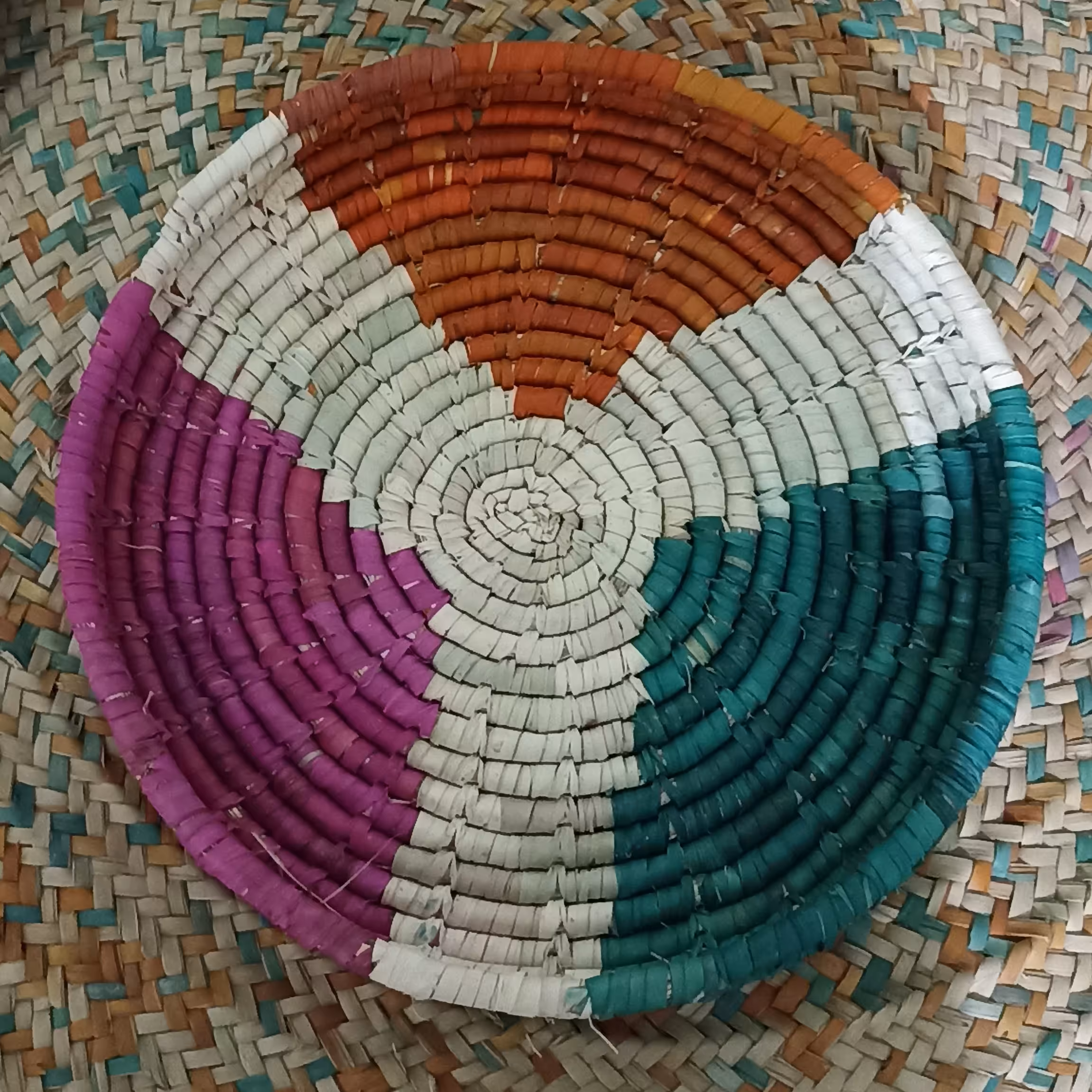 سینی چای خوری حصیری 35 سانتی