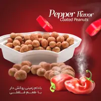 بادام زمینی روکشدار با طعم فلفلی 500 گرمی  از خشکبار وزرا