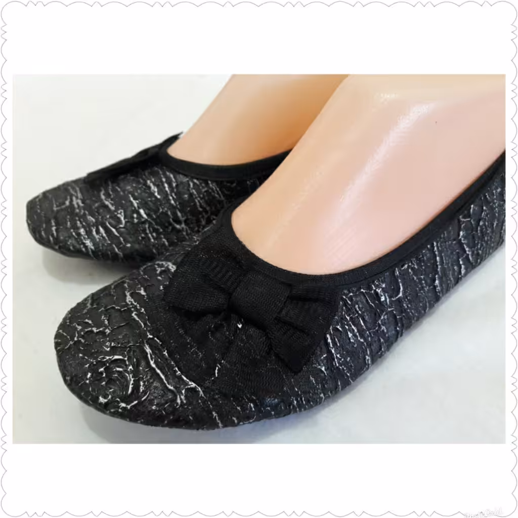 پاپوش روفرشی چرم مجلسی زنانه