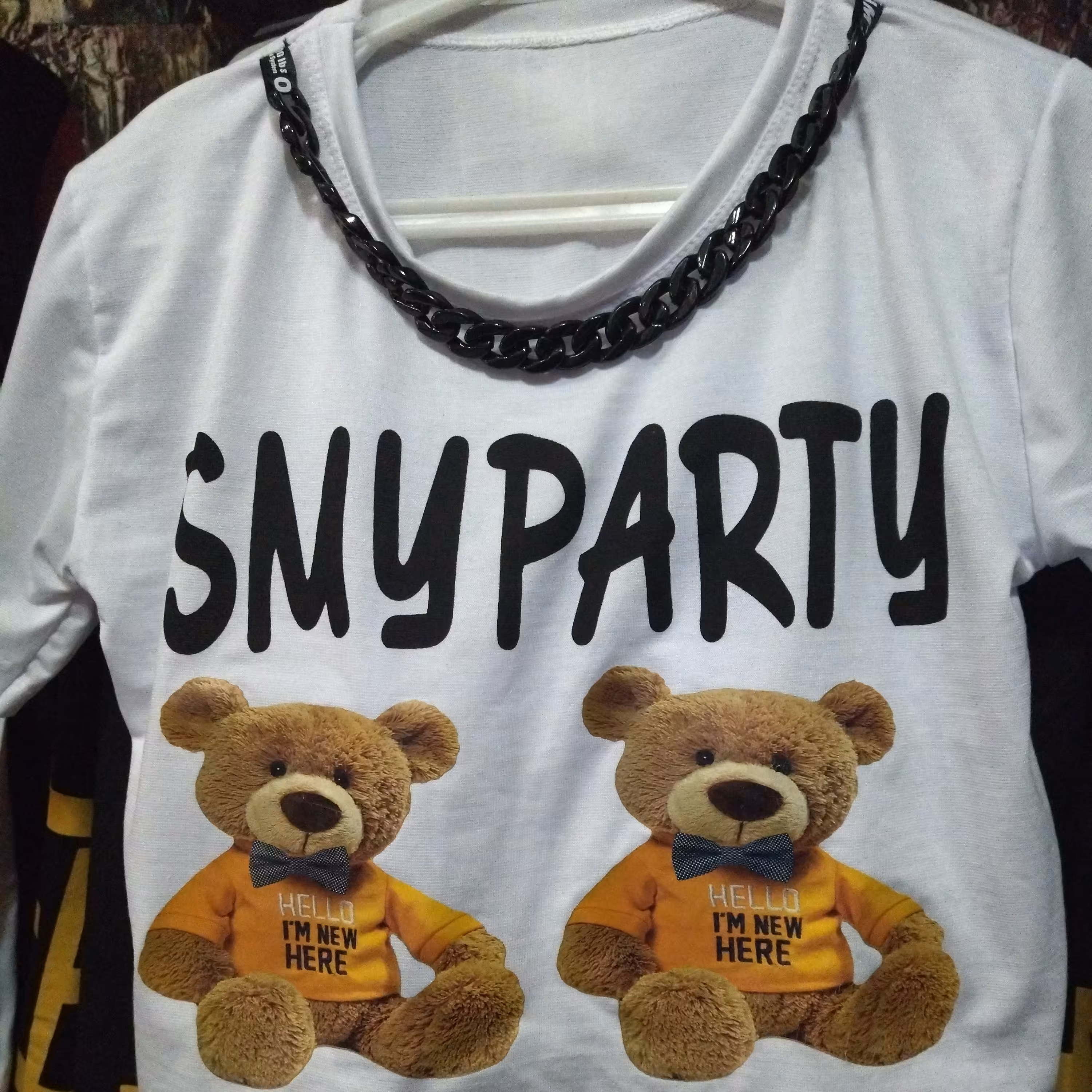 نیم تنه زنجیری جنس ویسکوز تک سایز در دو رنگ مشکی و سفید