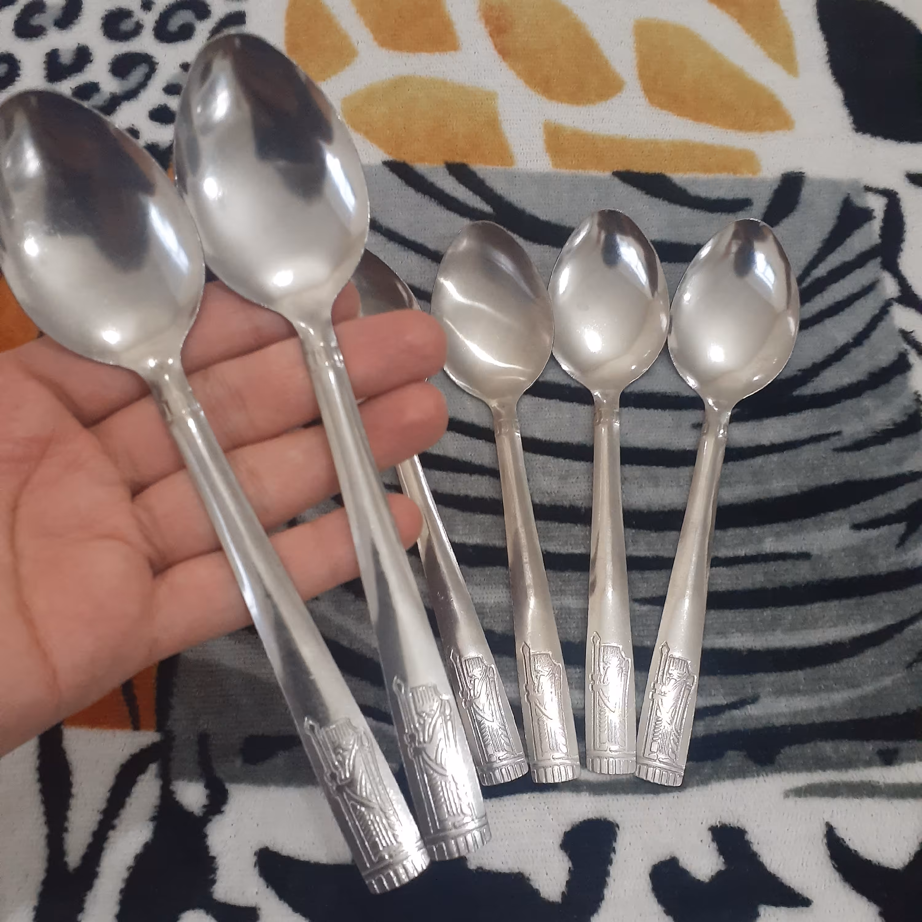 قاشق چنگال هخامنشی دوازده تایی