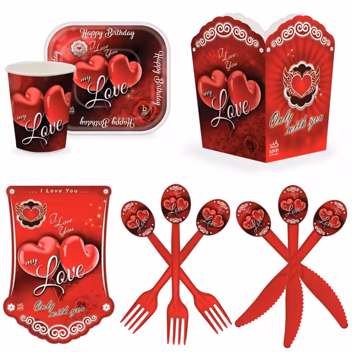 مجوعه 59 عددی تم تولد طرح عشق مدل LV