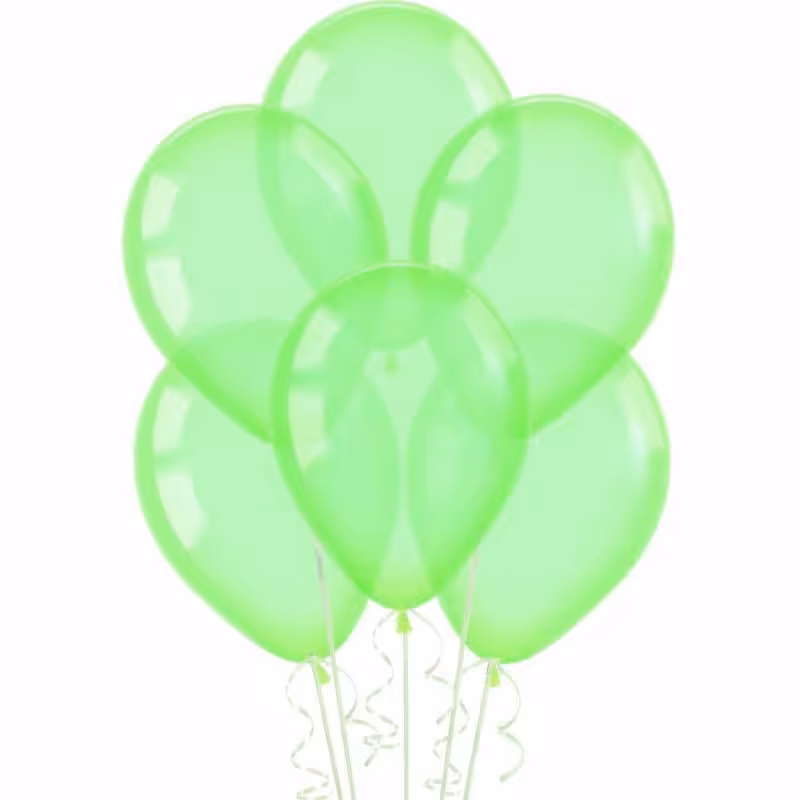 بادکنک لاتکس سبز شفاف