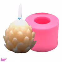 قالب سیلیکونی شمع مدل لوتوس سایز 6×4 سانتی‌ متر