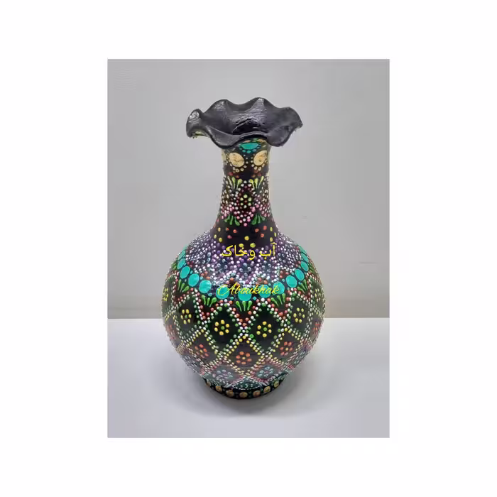 گلدان توپی لب چین نقطه کوبی