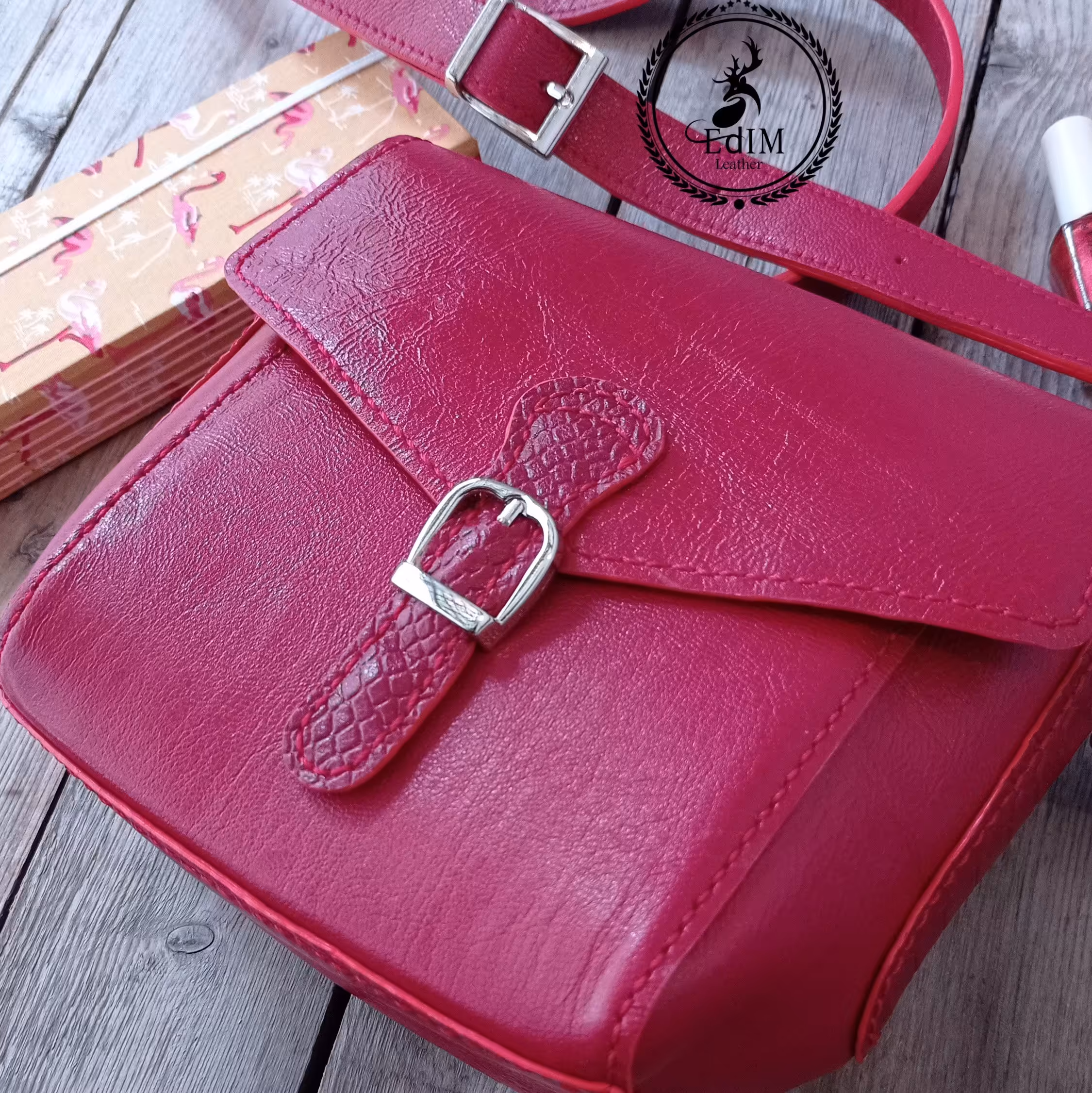 کیف دوشی زنانه .چرم طبیعی