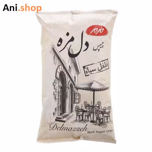 چیپس نمکی دل مزه 180 گرمی مزمزکد509