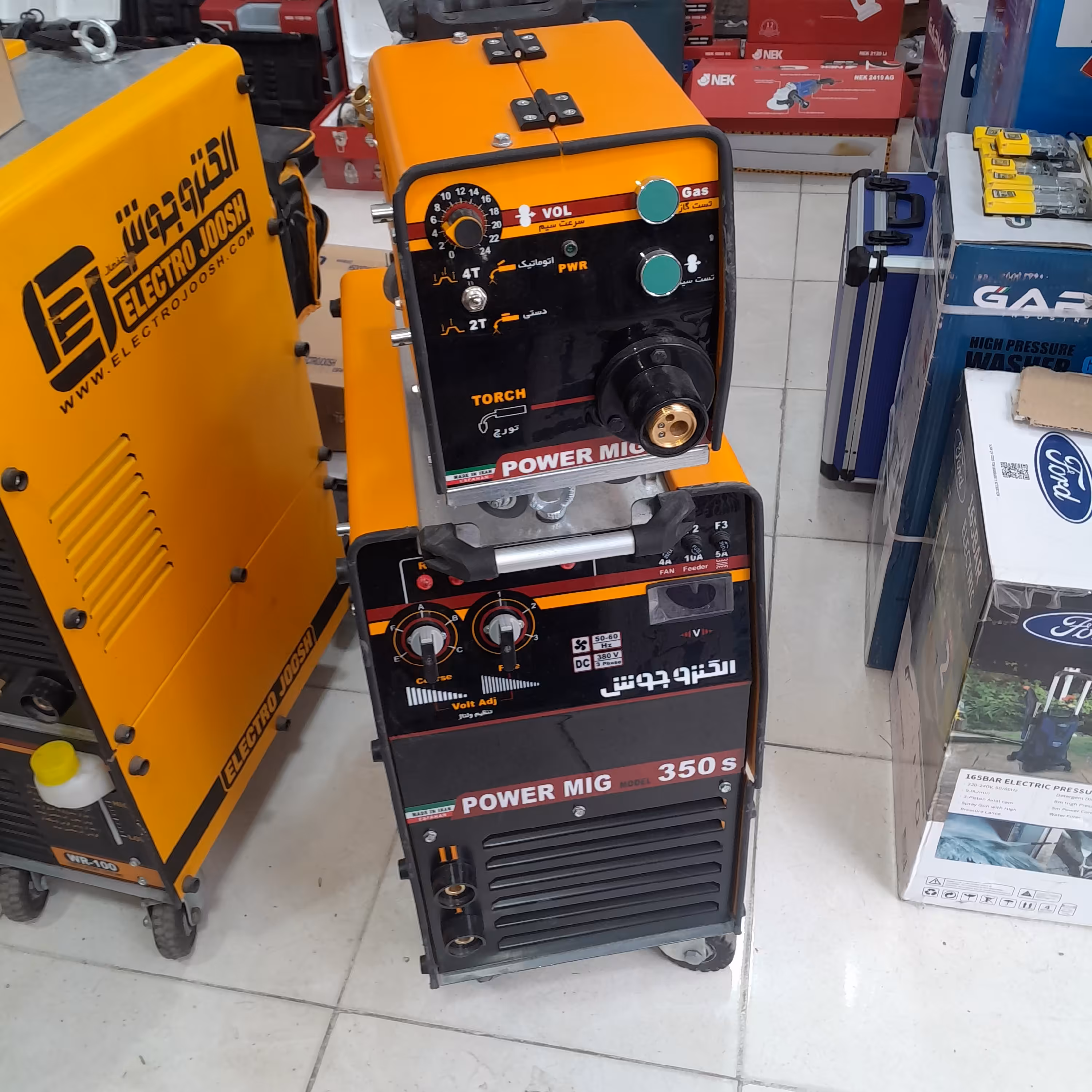 دستگاه جوش co2هواخنک 350 امپربایک سال گارانتی