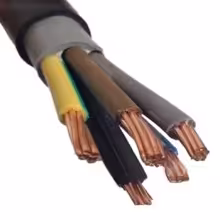 کابل مفتولی مس 5 در 10 سیمیا (600/1000V)