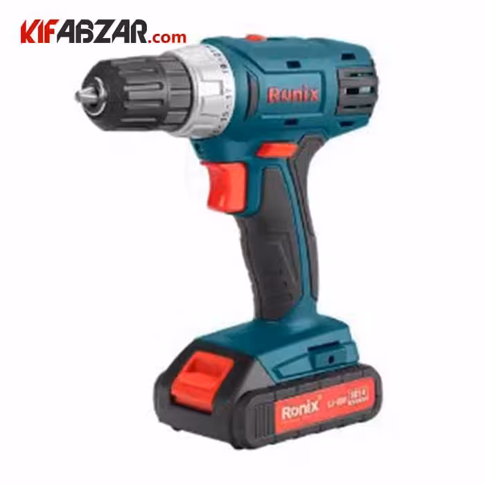 مجموعه دریل شارژی 18 ولت 53 عددی رونیکس مدل RS-8019
