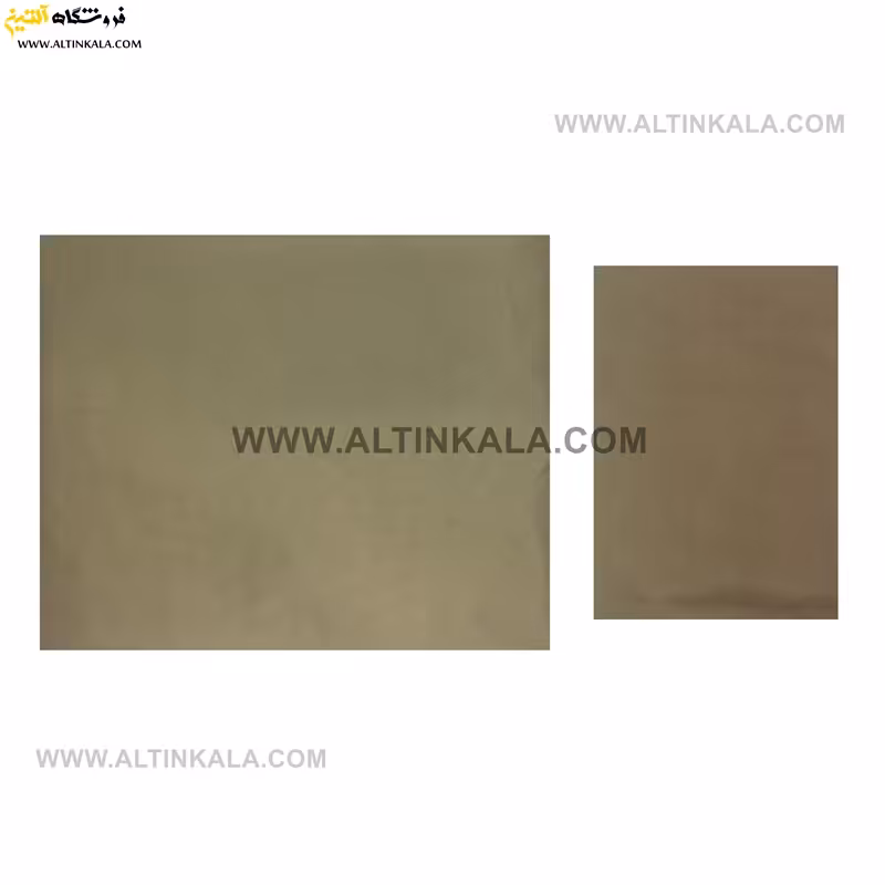 سرویس ملحفه کشدوز یکنفره دوتکه سایز 120×200 ساده رنگ خاکی