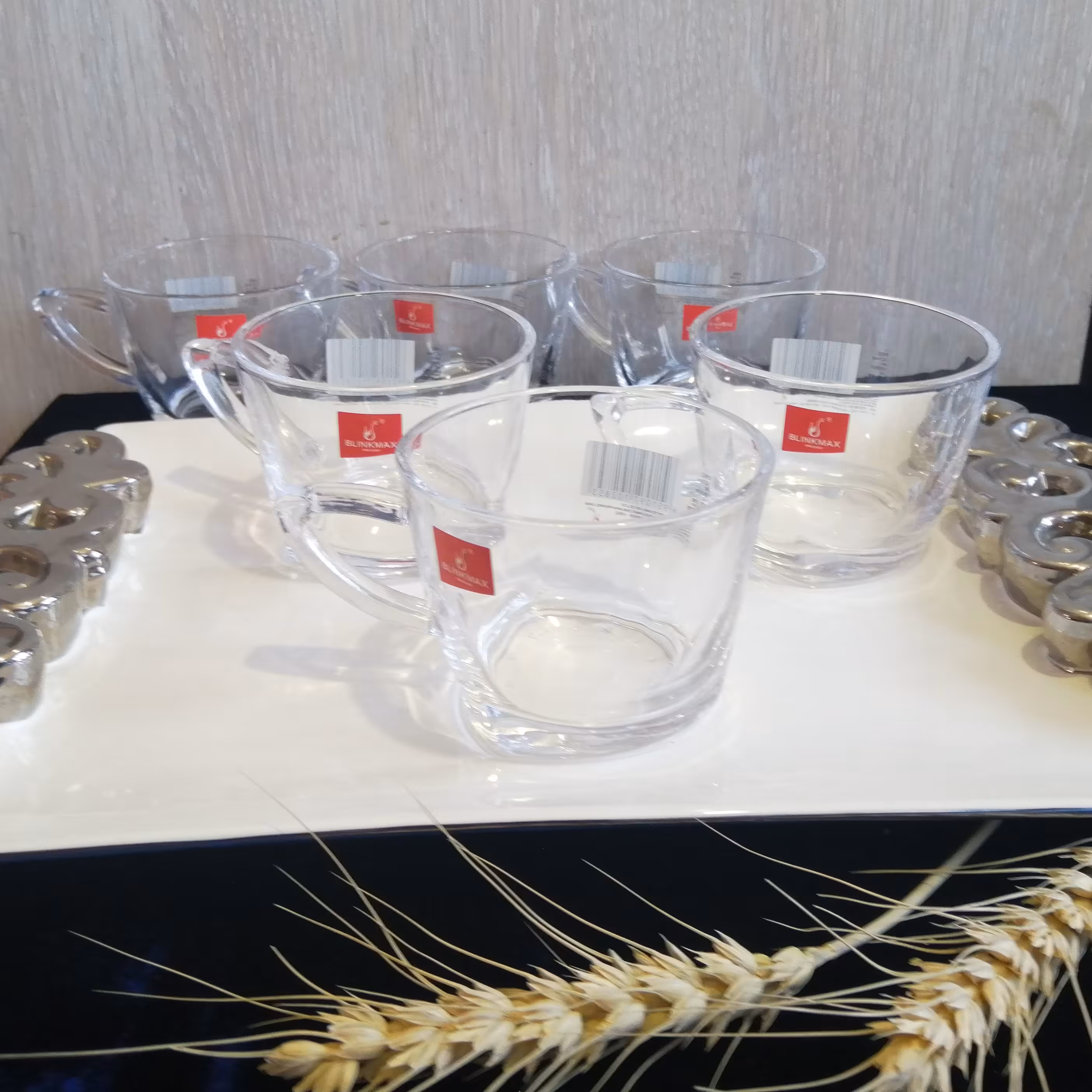 چای خوری بلینک مکس مناسب برای سرو چای وقهوه ونسکافه بسیار شفاف وتمیز بدون حباب مقاوم در برابر ضربه وشوک آب گرم و سرد 