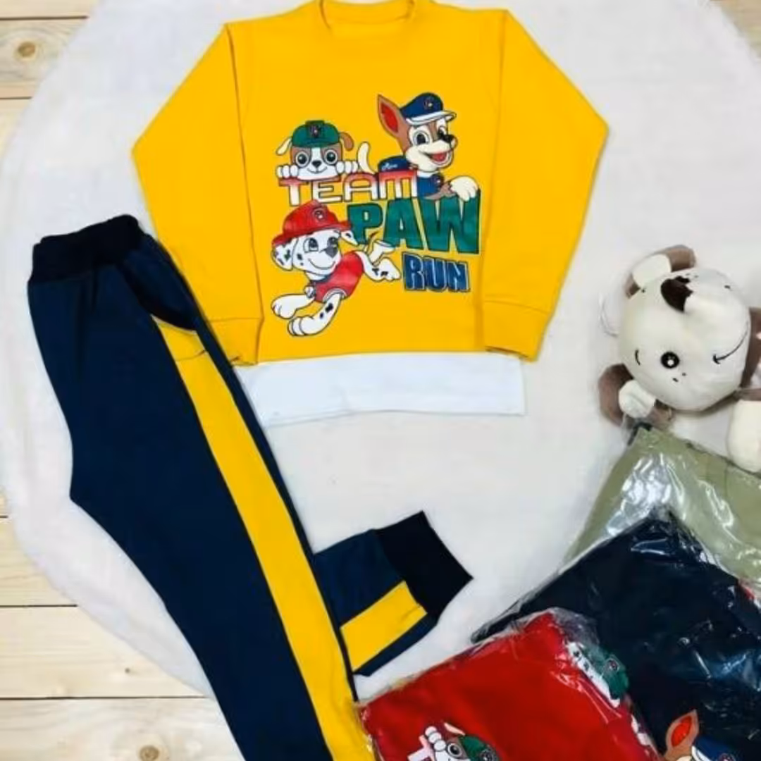 بلوزشلوارپسرانه    جنس پنبه   سایز 35  40  دردورنگ