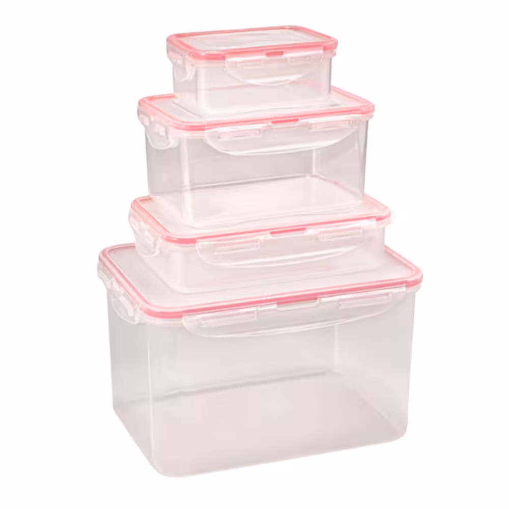 ظروف فریزری لیمون 8 پارچه مستطیل