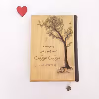 دفتر چوبی سیلقا (کد 205) 100 برگ با درخت لیختنبرگ