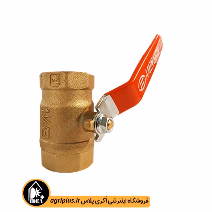 شیر گازی فلزی 1/1/4 اینچ استاندارد