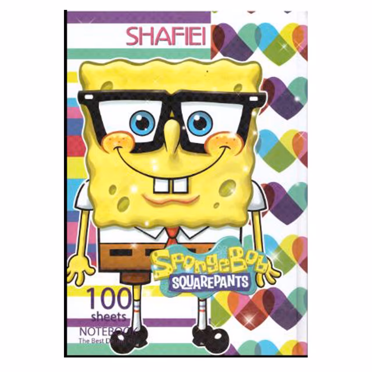 دفتر مشق 100 برگ شفیعی طرح باب اسفنجی کد 56