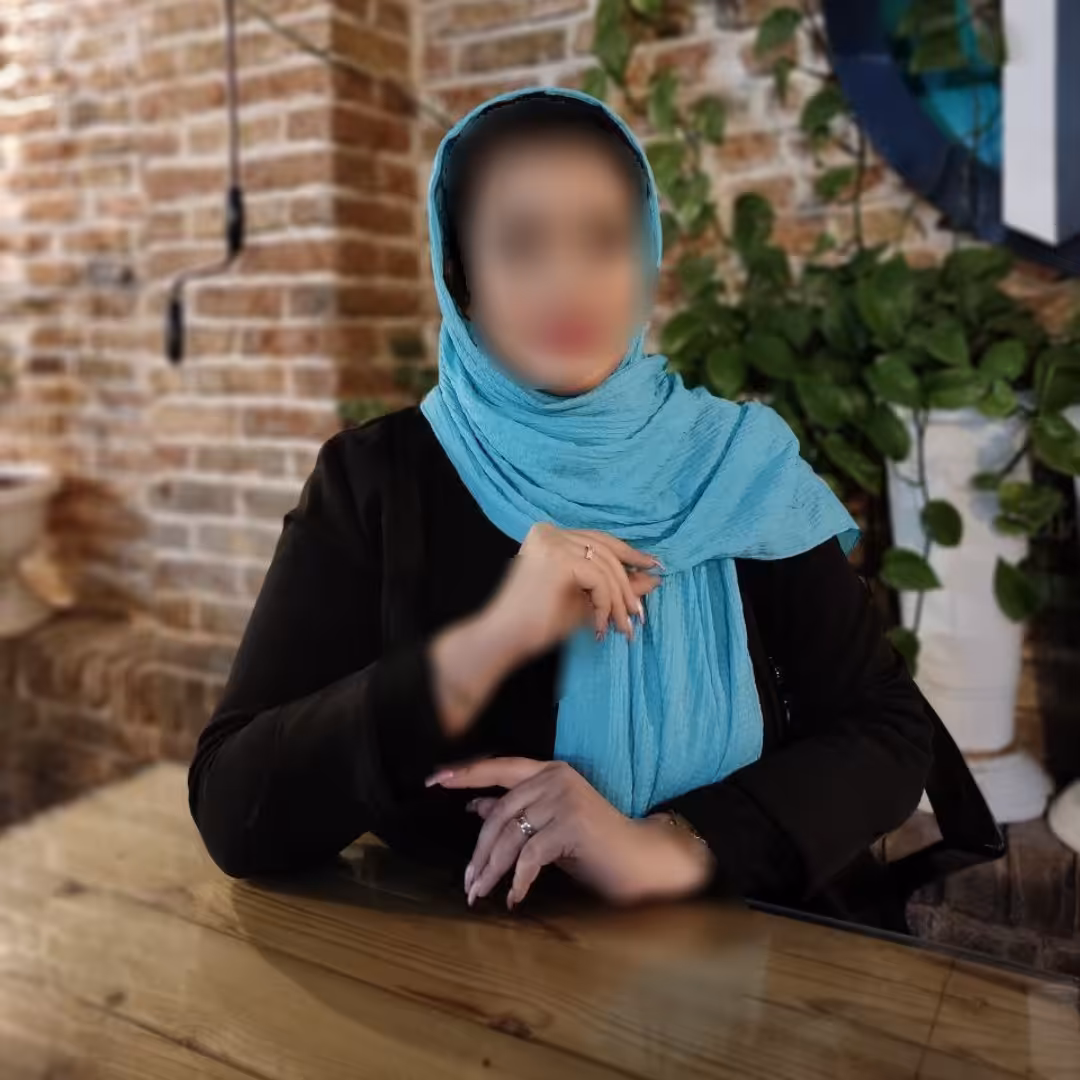 شال نخی پفکی رنگ فیروزه ای ارسال رایگان