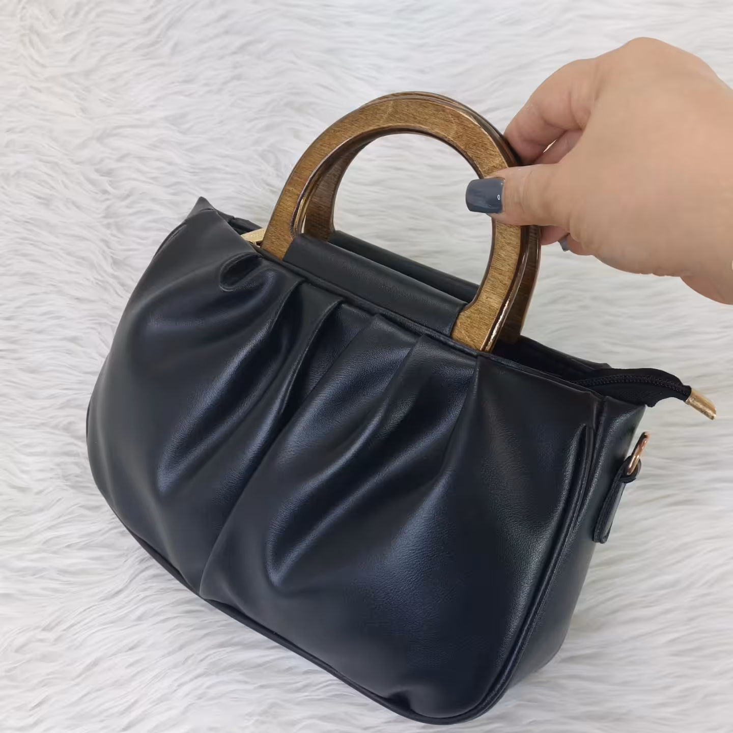 کیف دسته چوبی،کد244