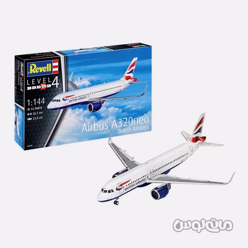 اسباب بازی ایرباس A320 بریتیش مدلسازی 1144 رول

