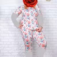 ست بلوز و شلوار سایز بزرگ جدید