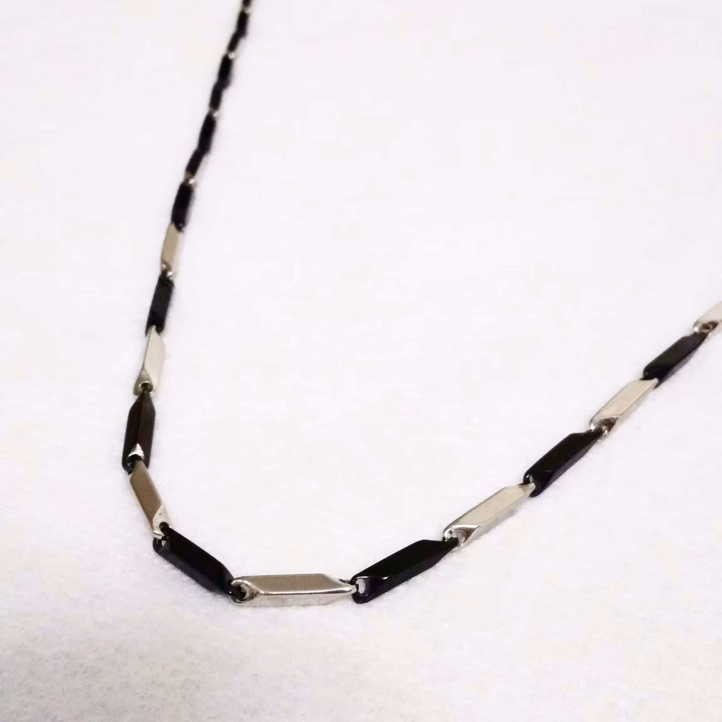 گردنبند زنجیری دو رنگ