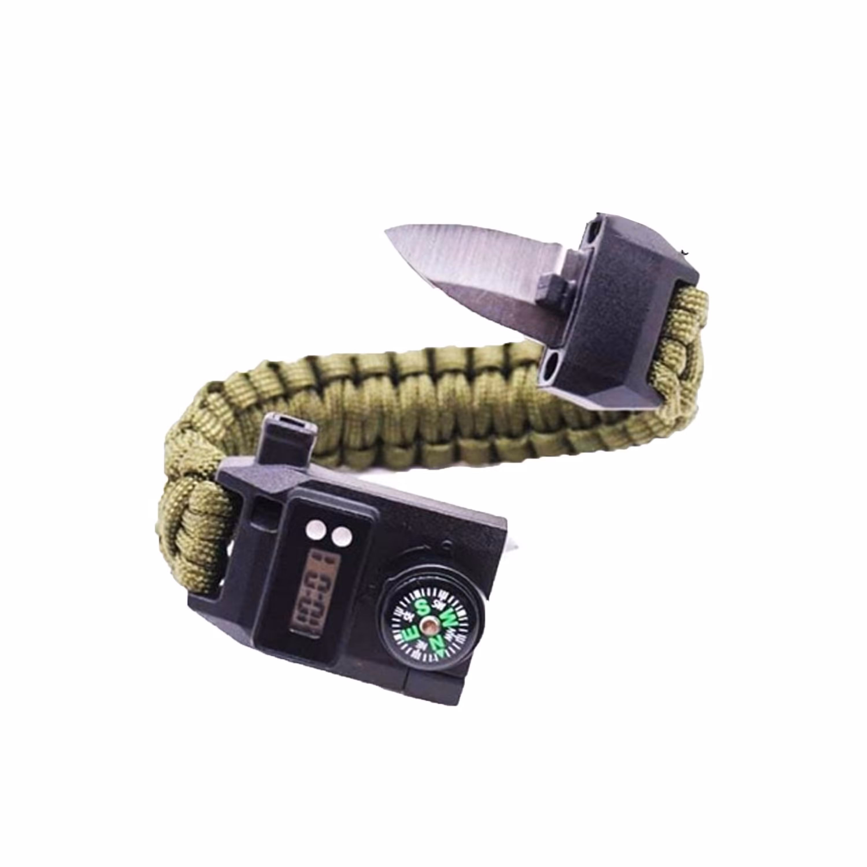 دستبند پاراکورد تاکتیکال به همراه ساعت