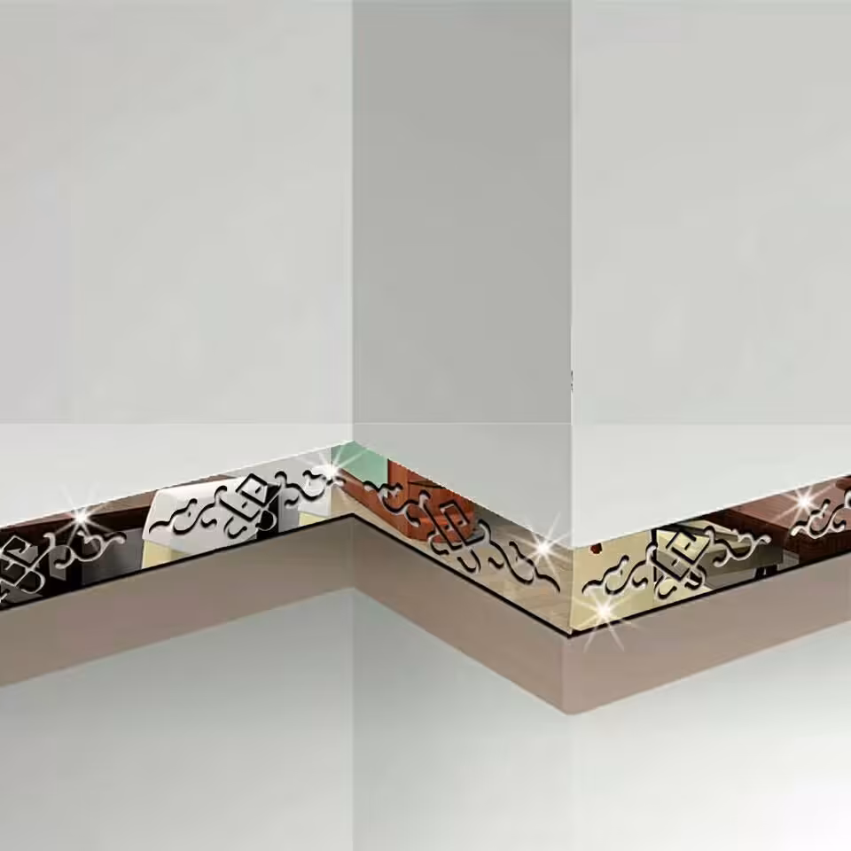 اینه دکوراتیو پدیده پلاس مدل ورساچه سایز 60در8 سانت بسته 8 عددی