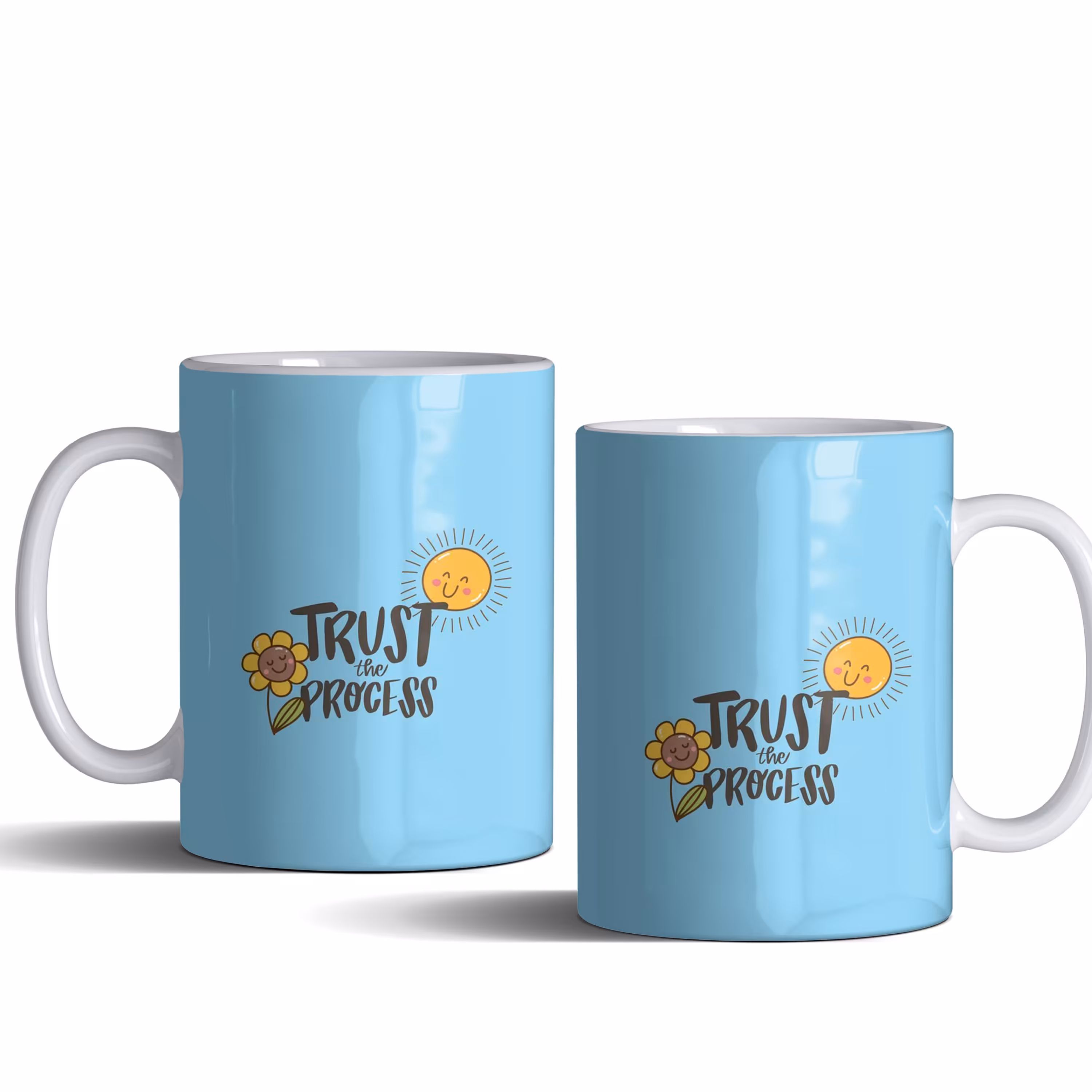 لیوان (ماگ) انگیزشی با متن TRUST THE PROCESS.