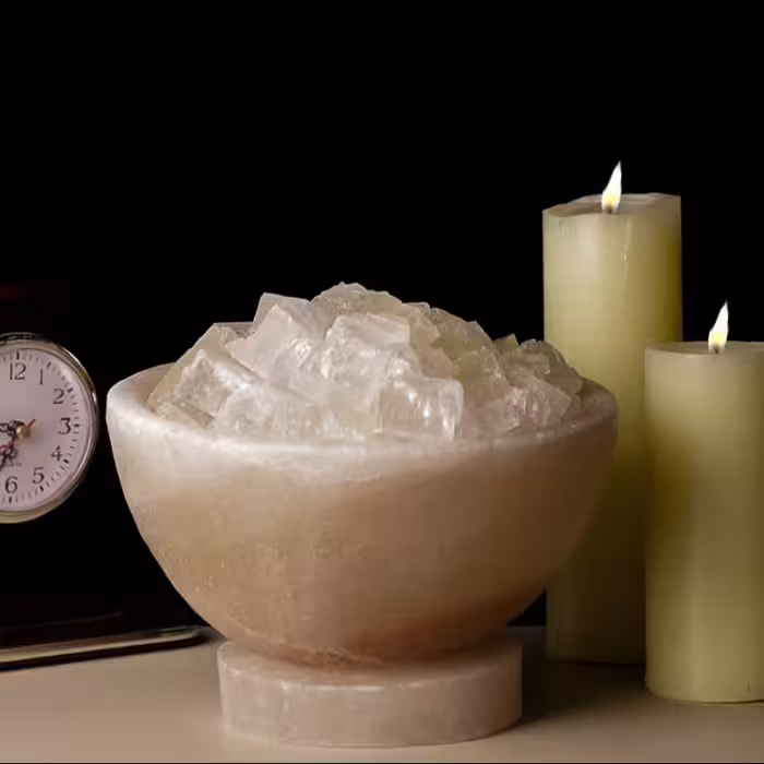 آباژور سنگ نمک کاسه ای دلنمک