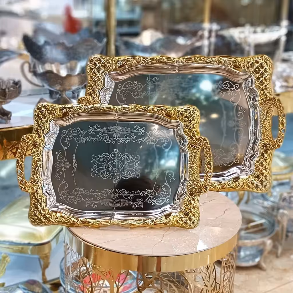 سینی استیل 2تیکه خارجی