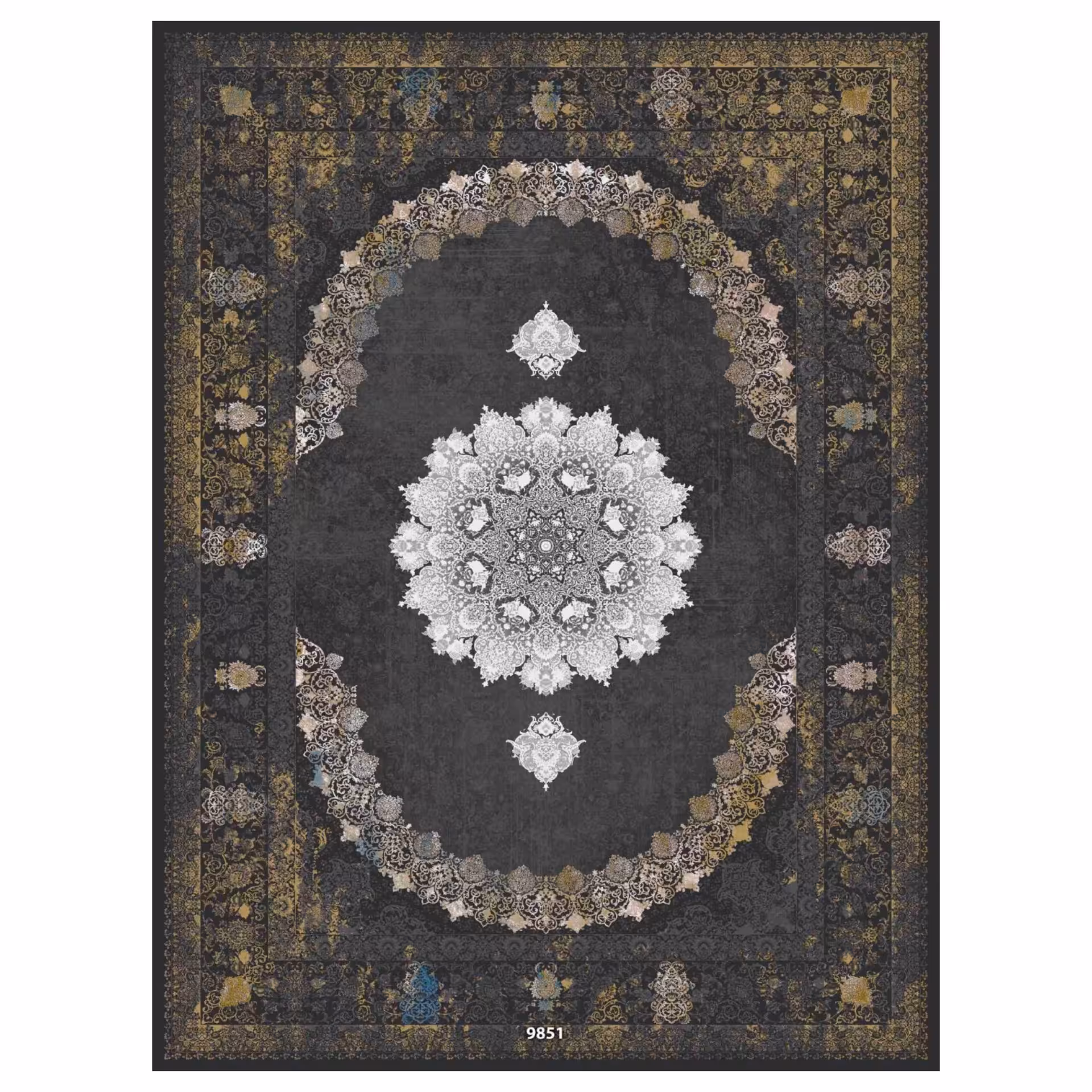 فرش وینتیج  6 متری 1200 شانه کد H9851