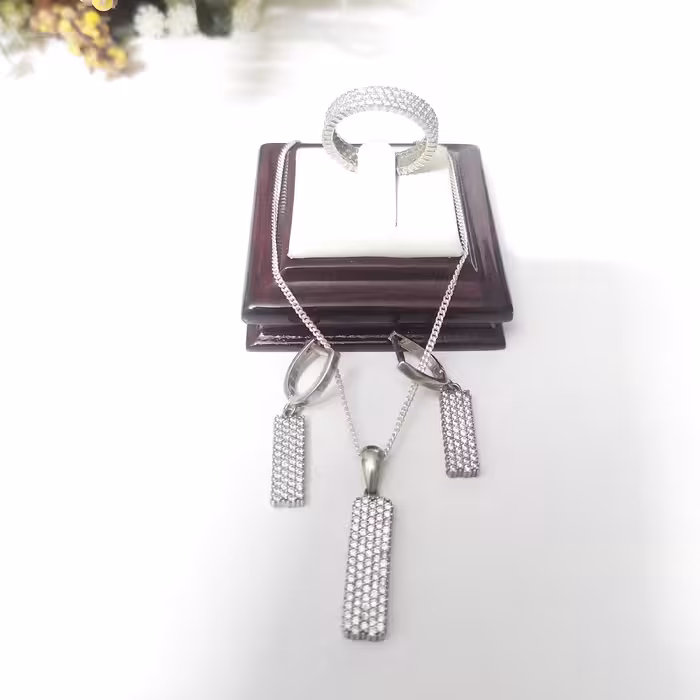 نیم ست نقره کد 128