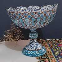آجیل خوری پایه دار میناکاری شده