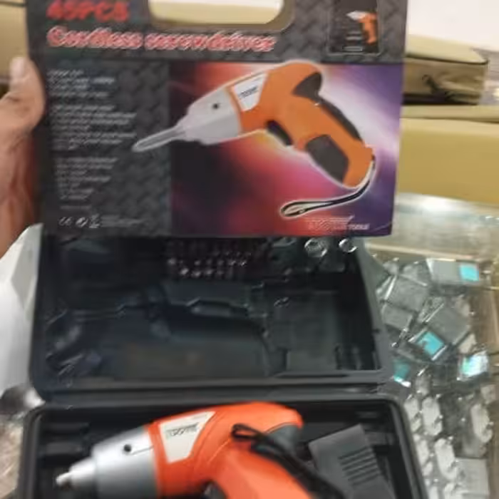 دریل شارژی 47تکه خارجی کیفیت عالی