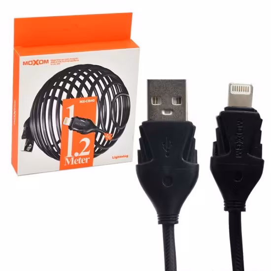 کابل آیفون (lightning) موکسوم (MoXom) طول 1.2 متر مدل MX-CB40

