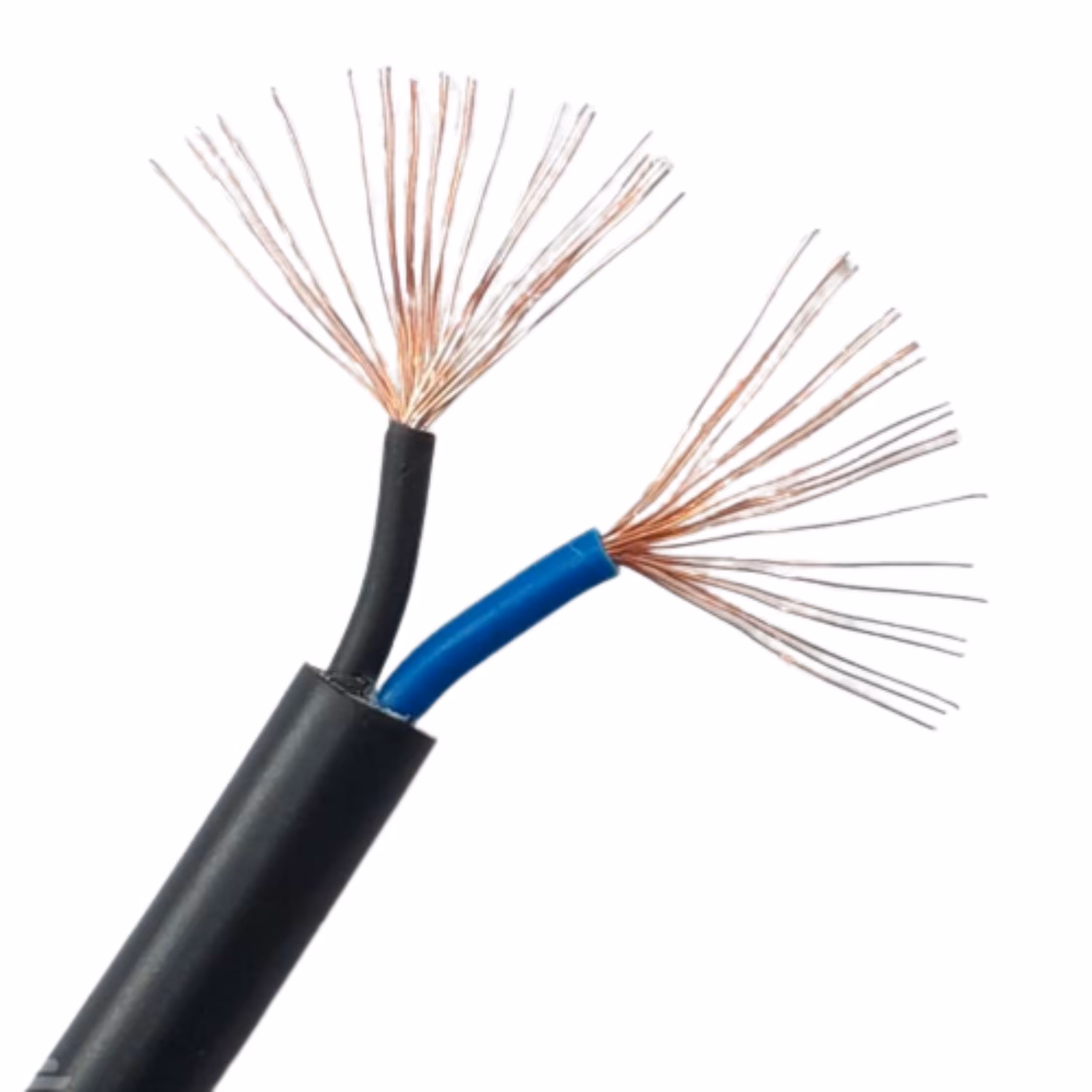 کابل افشان مس 2 رشته مقطع یک  10 متری 