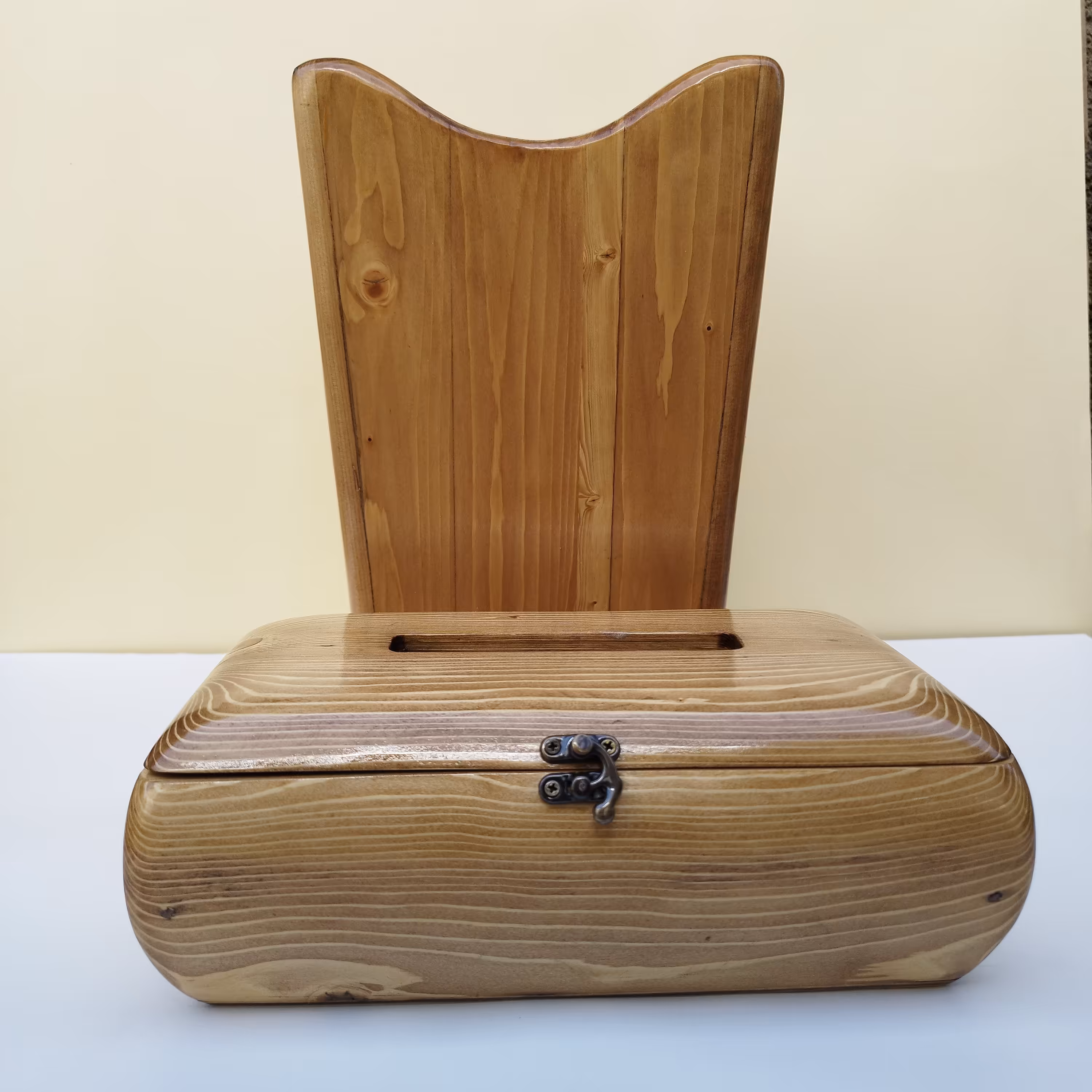 سطل و جعبه دستمال کاغذی چوبی