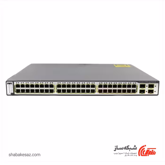 قیمت و خرید سوئیچ POE سیسکو Cisco SW3750-48ps-s رکمونت 48 پورت 10/100Mbps - شبکه ساز