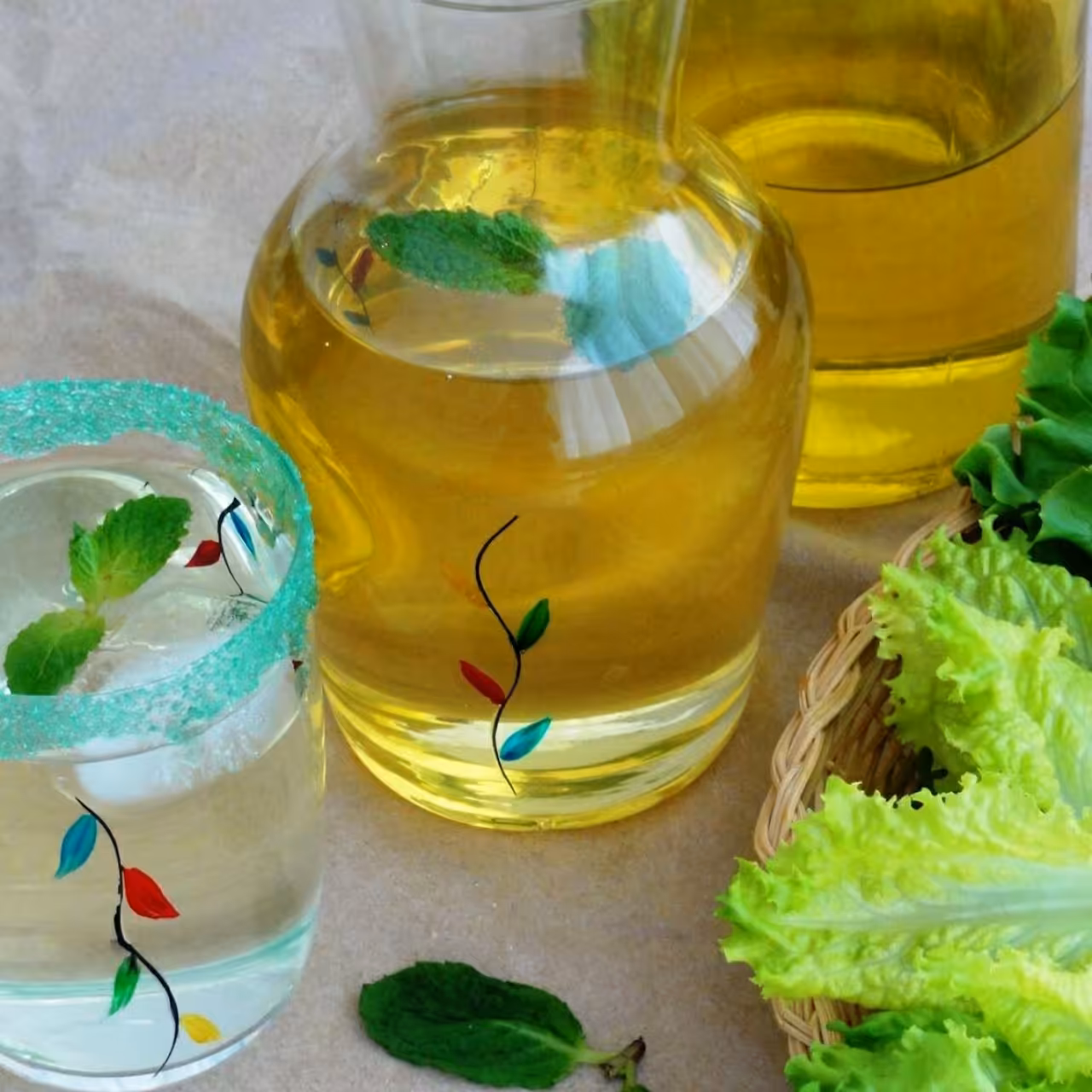 سرکه انگبین عسلی باطعم نعنا