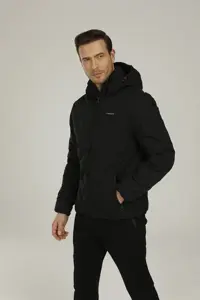 کاپشن مشکی مردانه مانتو کوتاه SN17 HENRY COAT 1PR Lumberjack