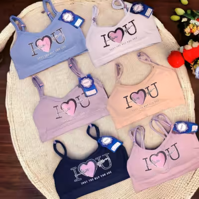 نیم تنه ورزشی وارداتی کاپ متحرک طرح لاو (love)