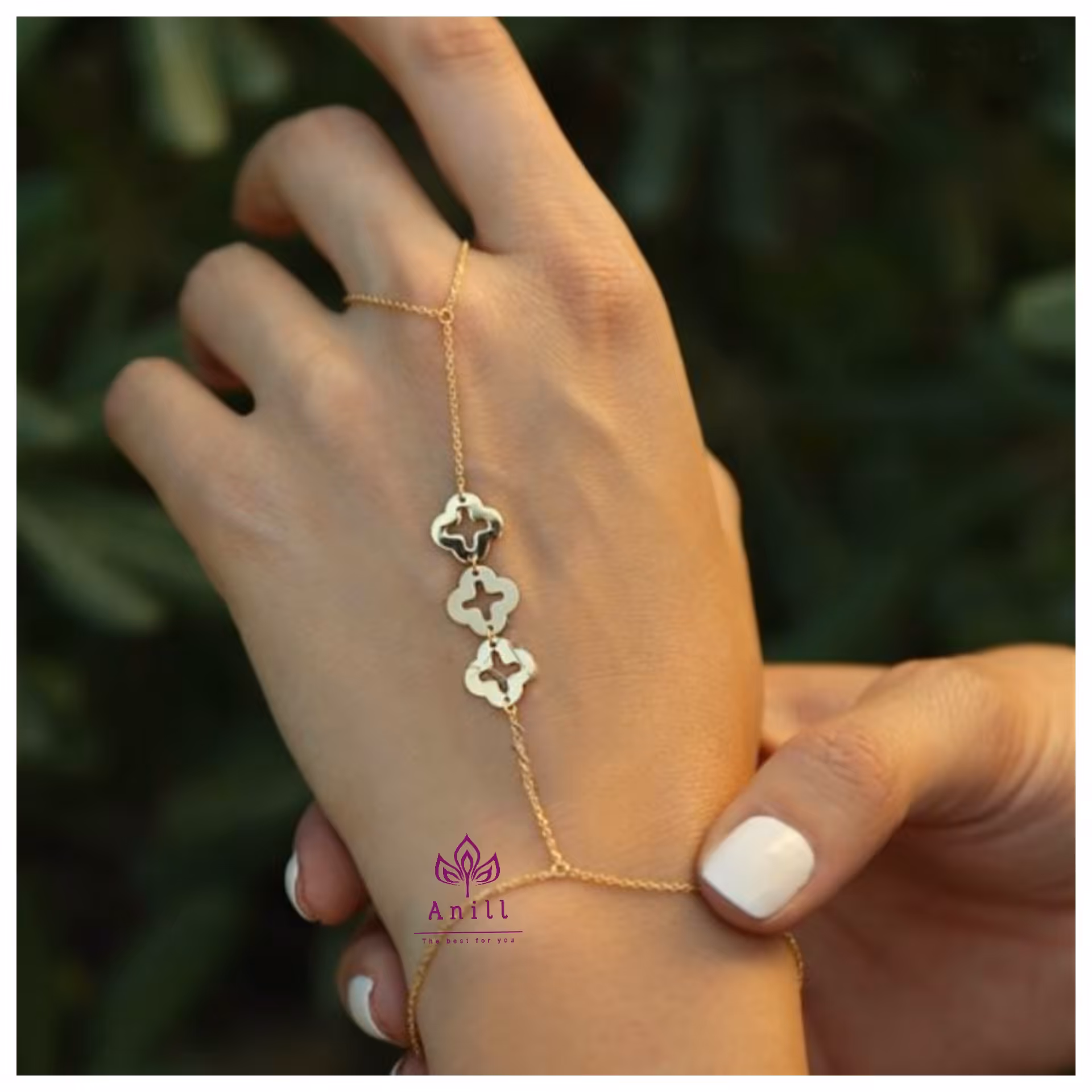 دستبند تمیمه استیل طرح ونکلیف