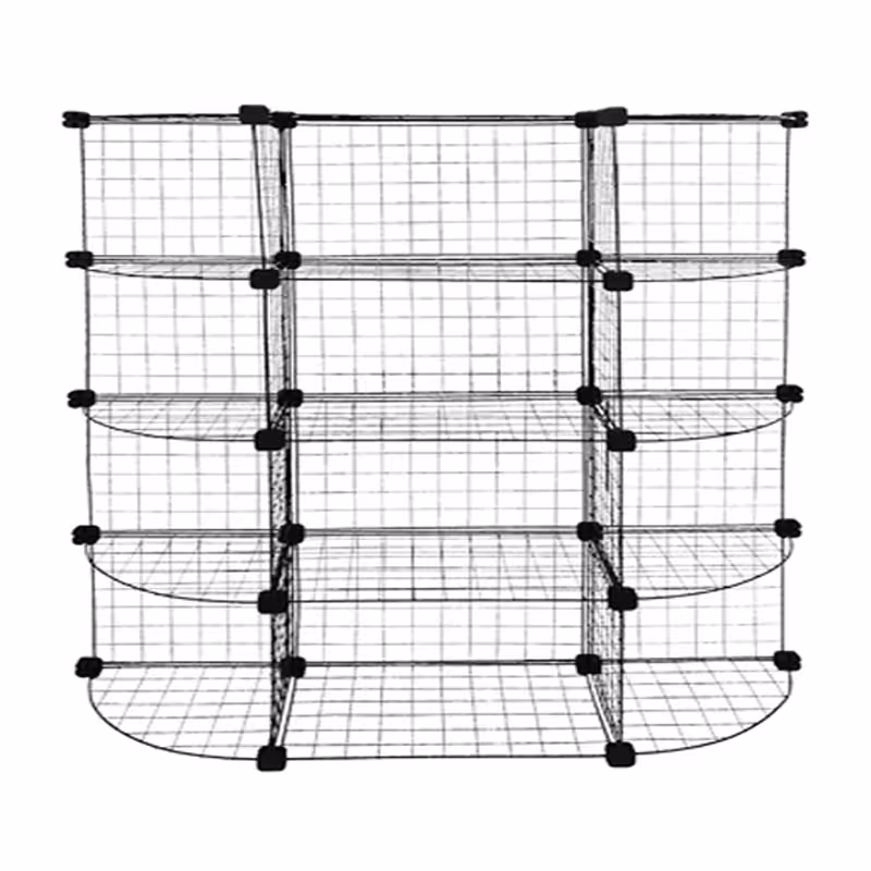 ست قفسه مشبک مدل دو طرف هلالی چهار طبقه 48x32(ارسال پس کرایه و به عهده مشتری)