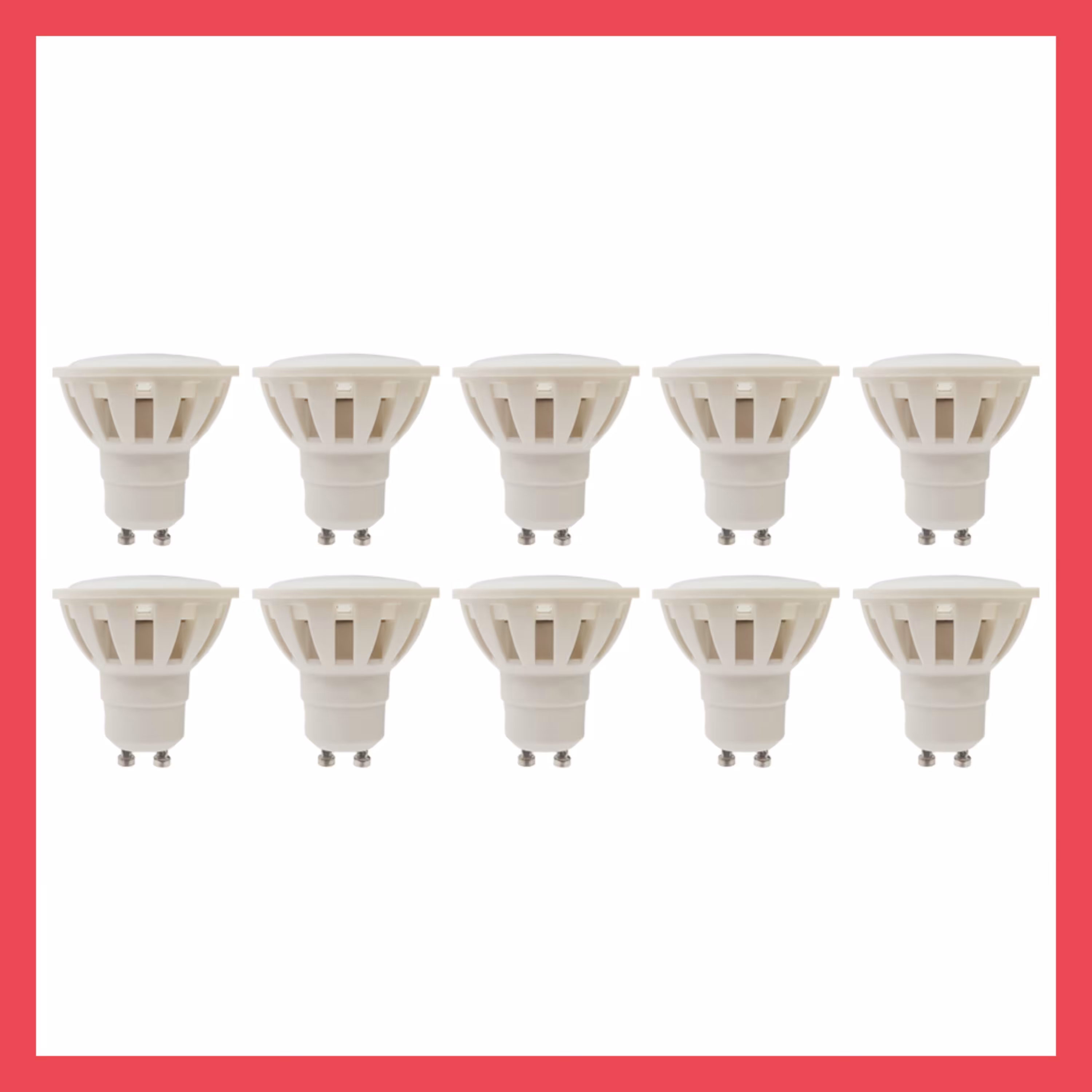 لامپ هالوژن اس ام دی اپتونیکا کد 7 مدل GU10 همراه با سوکت بسته 10 عددی