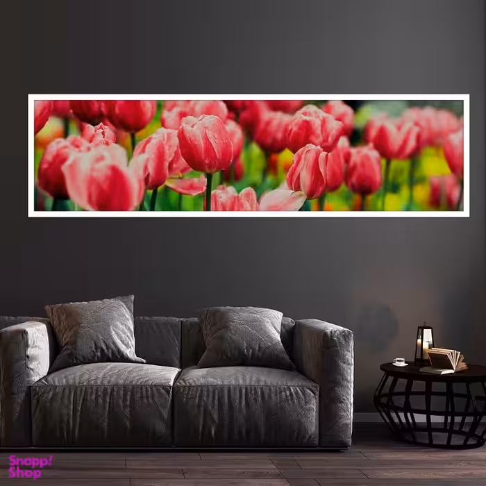 تابلو بکلیت طرح طبیعت لاله زار مدل W-7712